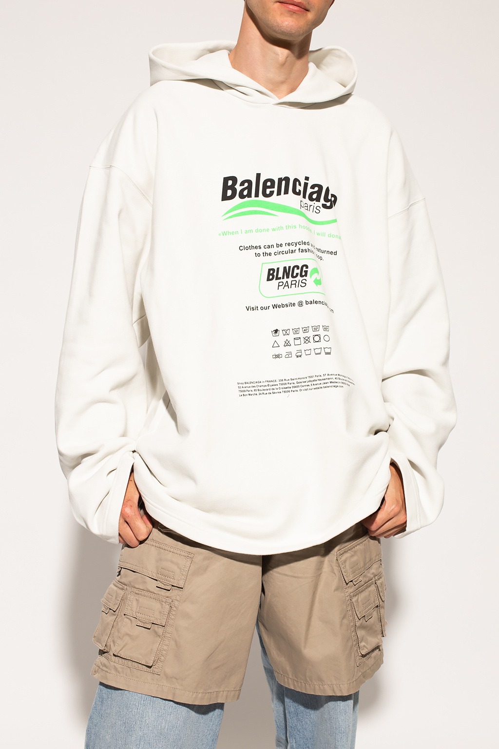 Balenciaga Printed hoodie | Men's Clothing | IetpShops